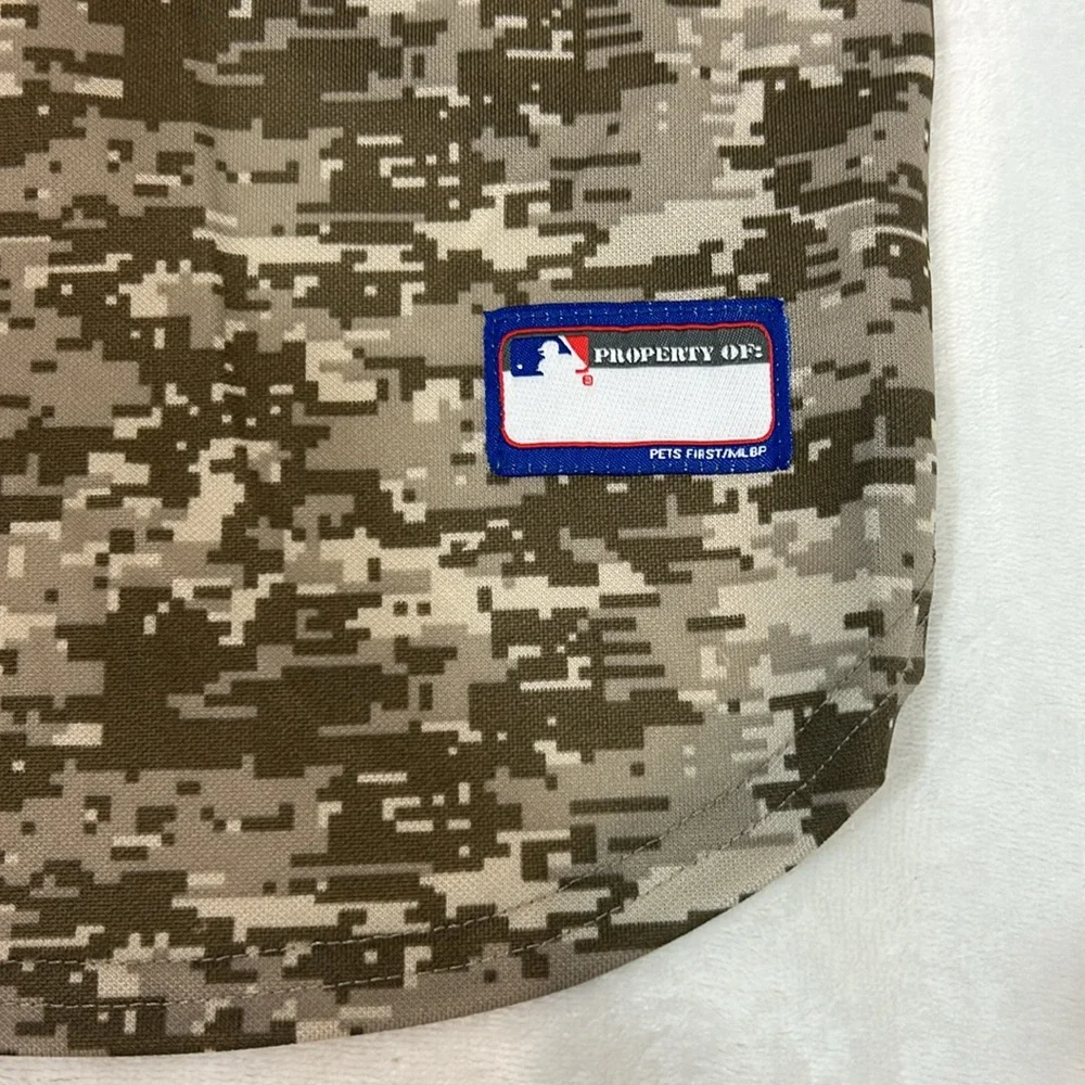 MLB San Francisco Giants Camo Pet Jersey Tan & Orange